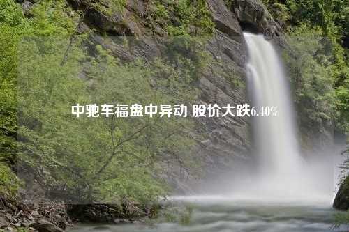 中驰车福盘中异动 股价大跌6.40%