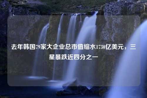 去年韩国79家大企业总市值缩水1730亿美元，三星暴跌近四分之一